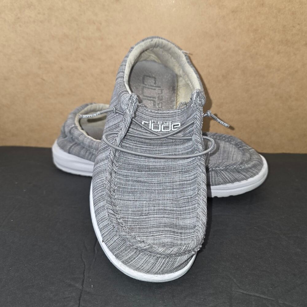 Hey Dude Wally Youth Linen Stone Size 4